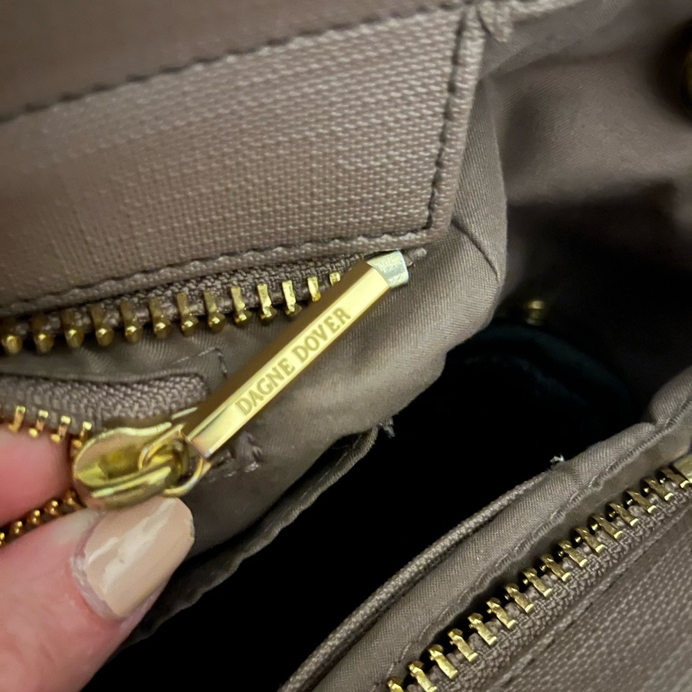 Dagne Dover Classic Tote in Dune - Picture 4 of 5
